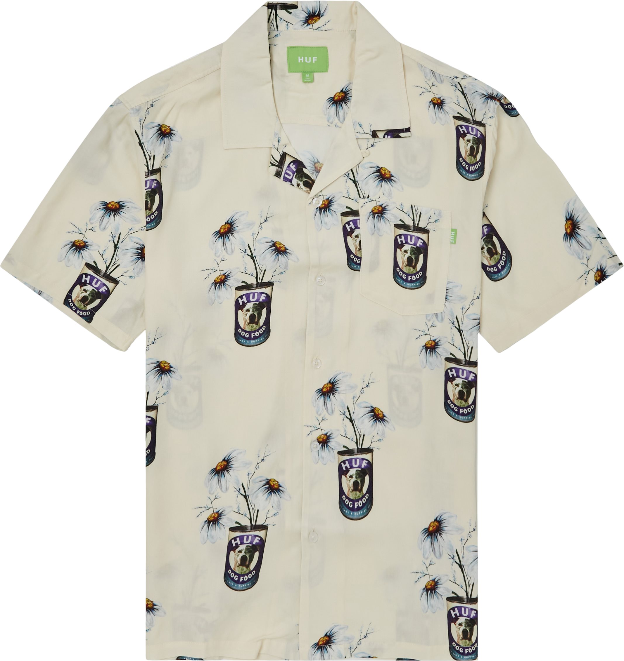 HUF Shirts CANNED SS RESORT TOP White